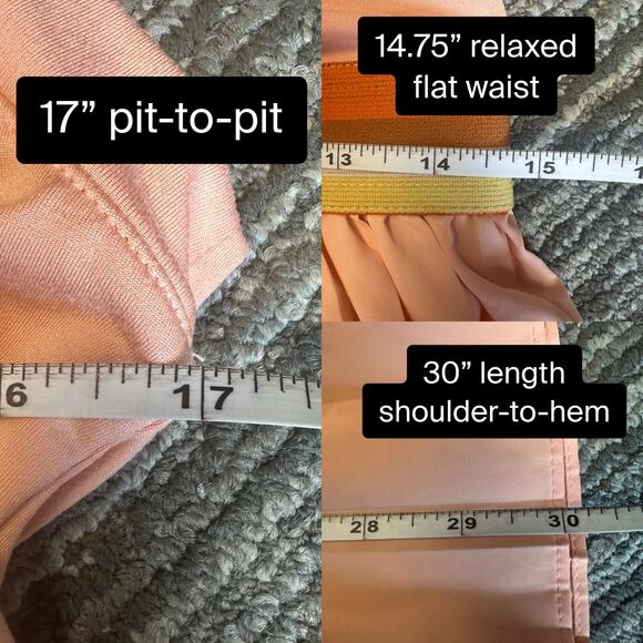 FP Movement You Got Served Peach Pink Pleated Mini Tennis Dress Retro Sport - Picture 9 of 10